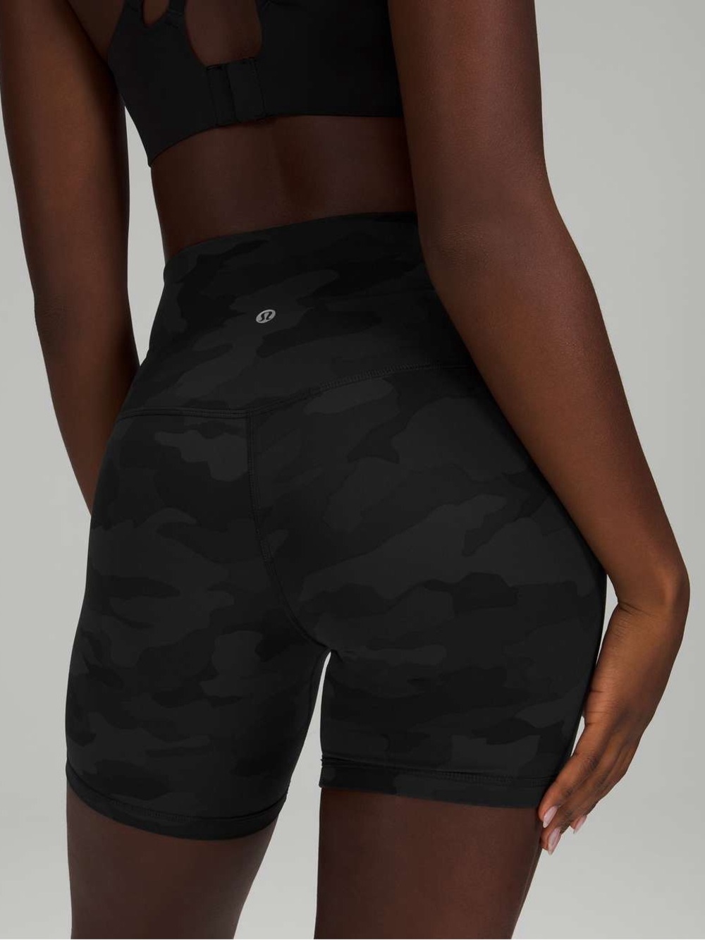 Lululemon Align Short 6" in Heritage 365 Camo Deep Coal Multi